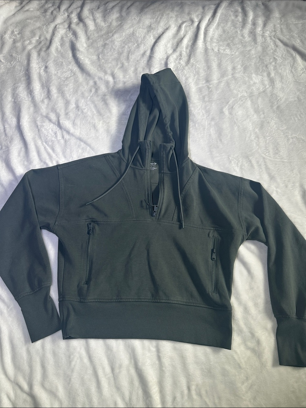 Old Navy Olive Green Hooded Pullover Sweater